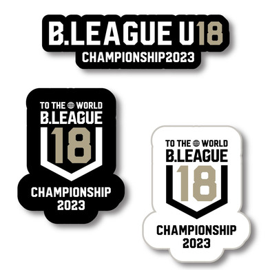 B.LEAGUE U18 CHAMPIONSHIP 2023 ステッカー  (3ヶセット）